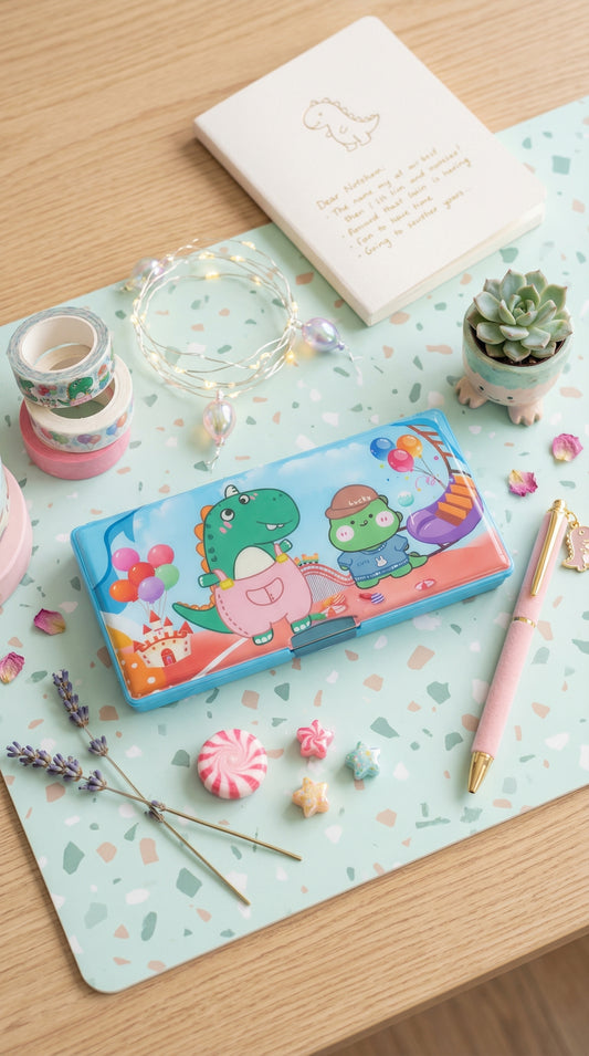 pencil box for kids available in 4 different designs